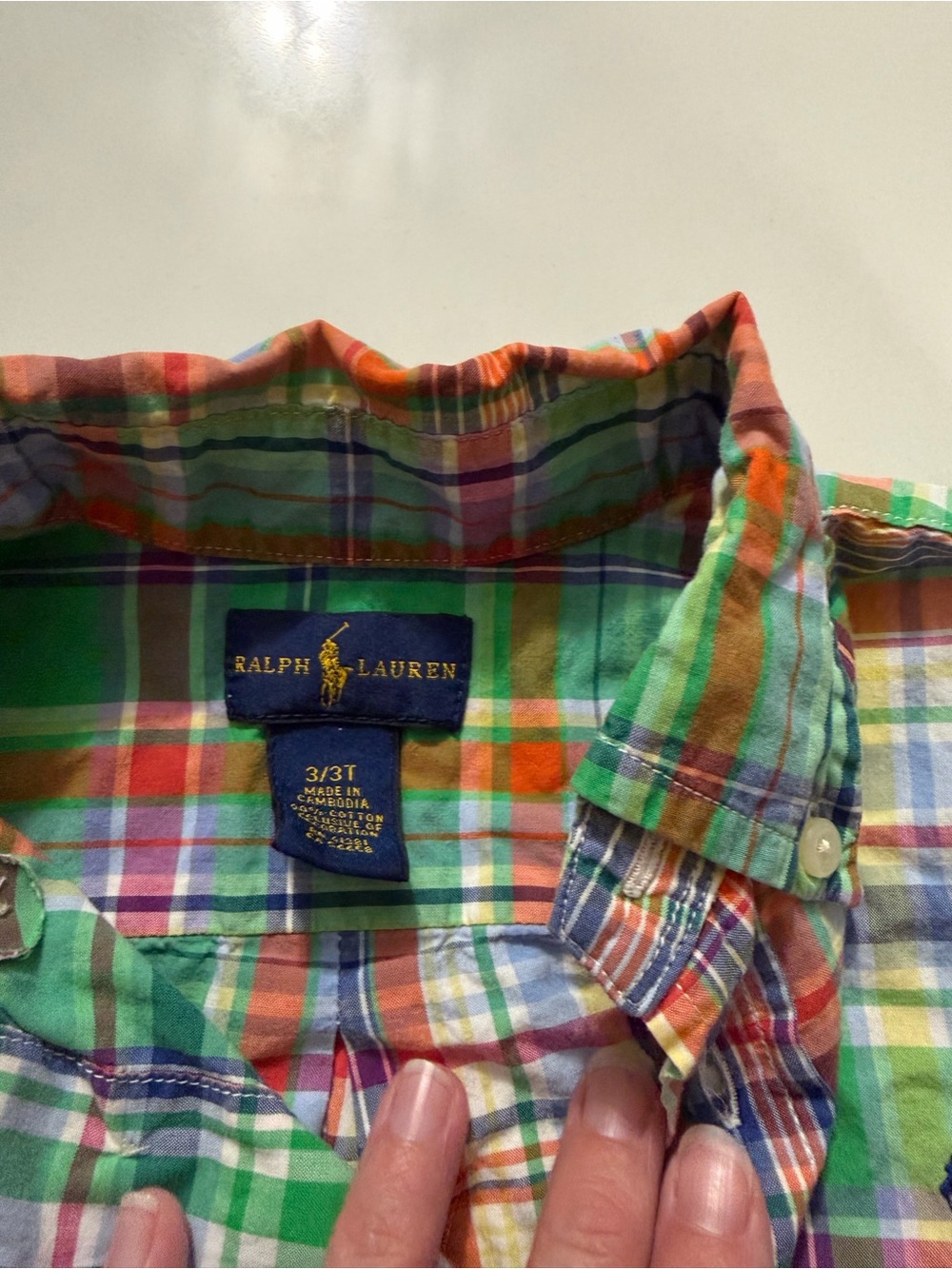 Ralph Lauren Multicolor Plaid Casual Button-Down Shirt